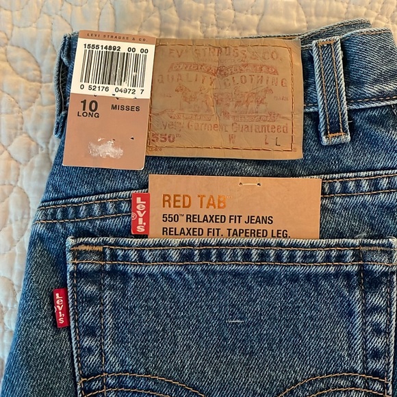 Levi’s Red Tab 550 Long Relaxed Fit Jeans NWT - Picture 5 of 5